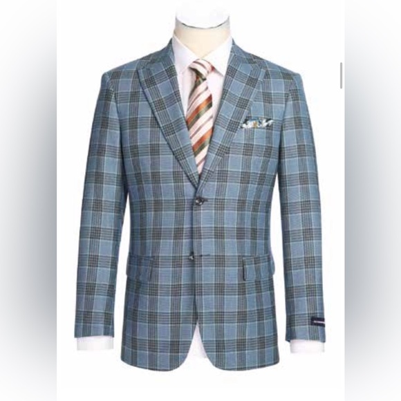 Alessandro Vitello Other - Blue Slim Fit Sports Coat